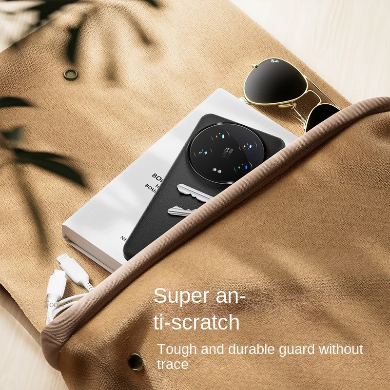 Para Xiaomi Mi 15 Ultra funda suave de cuero PU funda protectora trasera para Xiaomi Mi 15 14 Pro Mi13 15Ultra carcasa de teléfono - imagen 5