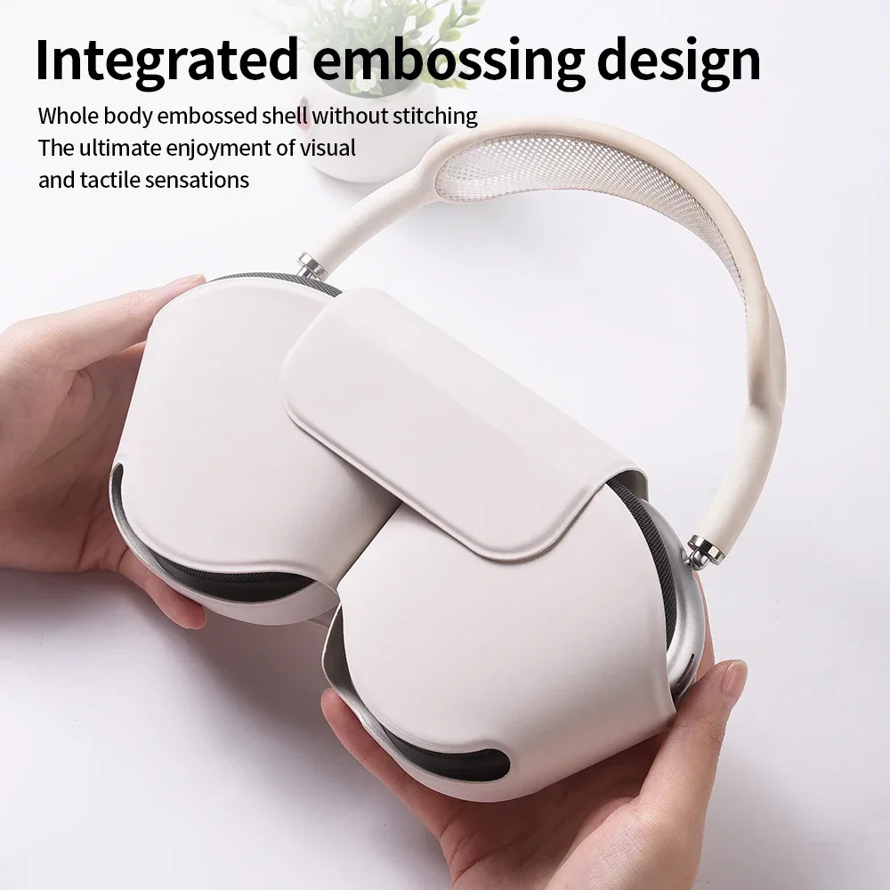 Funda de cuero para auriculares Apple AirPods Max Air Pods Airpodsmax, funda protectora para auriculares inalámbricos, bolsas suaves, accesorios - imagen 2