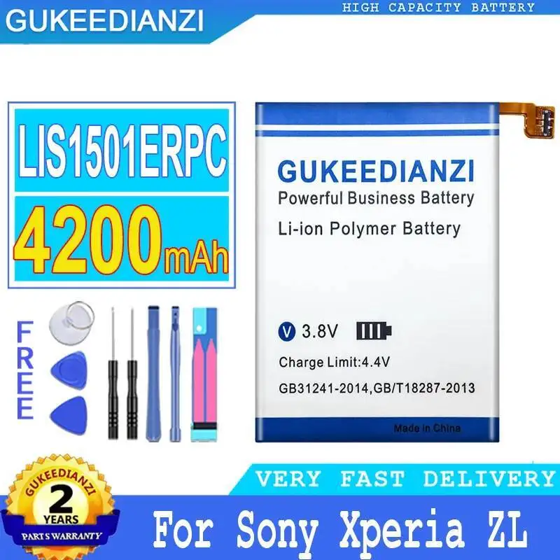 Batería de teléfono móvil LIS1501ERPC 4200Mah para Sony Xperia ZL ZQ X Odin L35h L35i L35a C650X C6502 C6503 C6506
