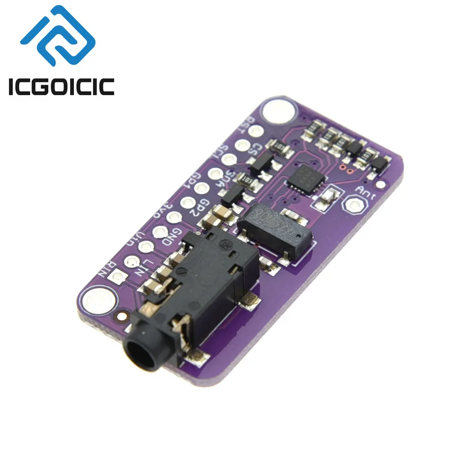 Módulo transmisor FM SI4713: 3,0-5,0 V CC, controlado I2C, audio estéreo a FM inalámbrico para audio de automóvil y proyectos de bricolaje - imagen 4