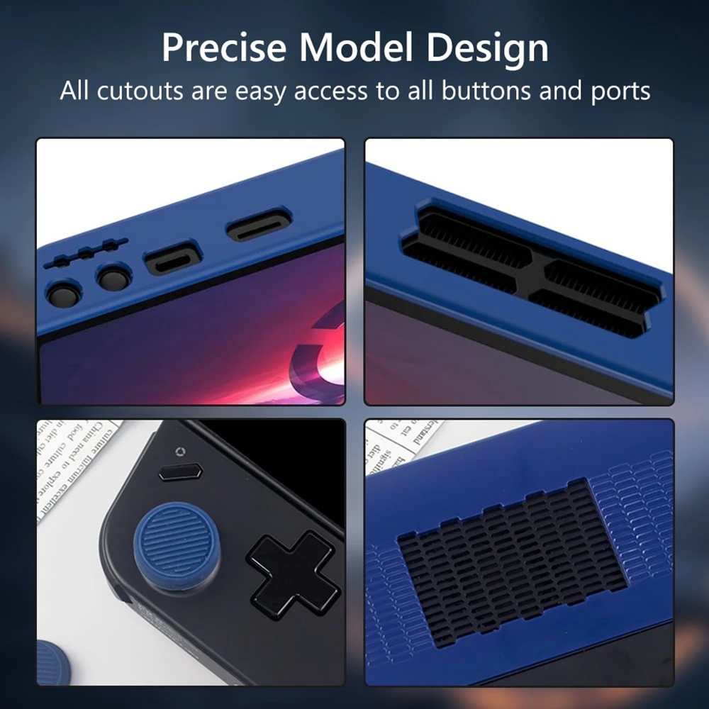 Funda protectora de silicona para consola de juegos Lenovo Legion Go, funda protectora con 4 tapas de agarre para pulgar, accesorios Legion Go - imagen 2
