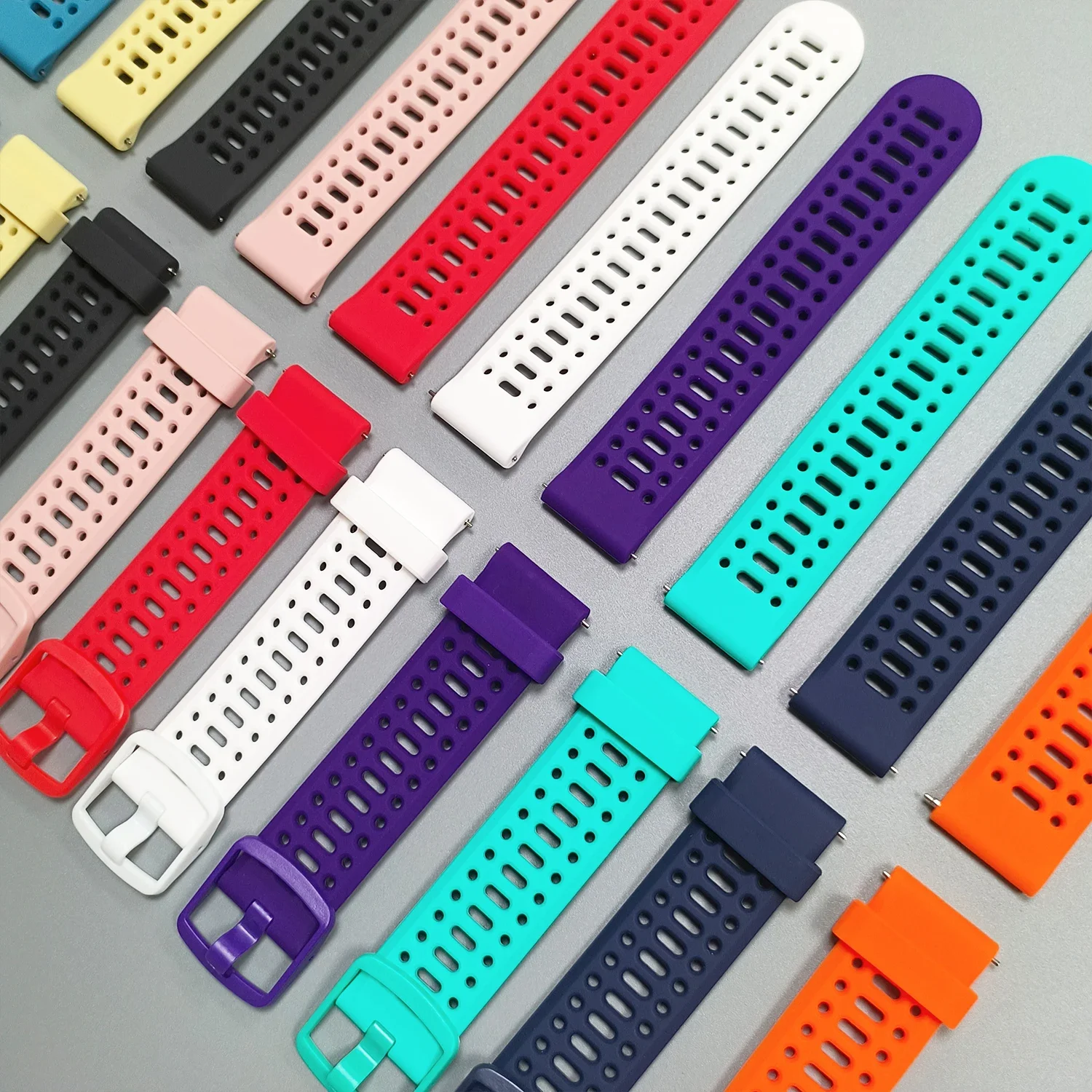 Correa deportiva de silicona de 20 a 22mm para COROS PACE 4 3 2/APEX 2 Pro/APEX 46mm 42mm correa de reloj Original para pulseras COROS APEX Pro - imagen 3