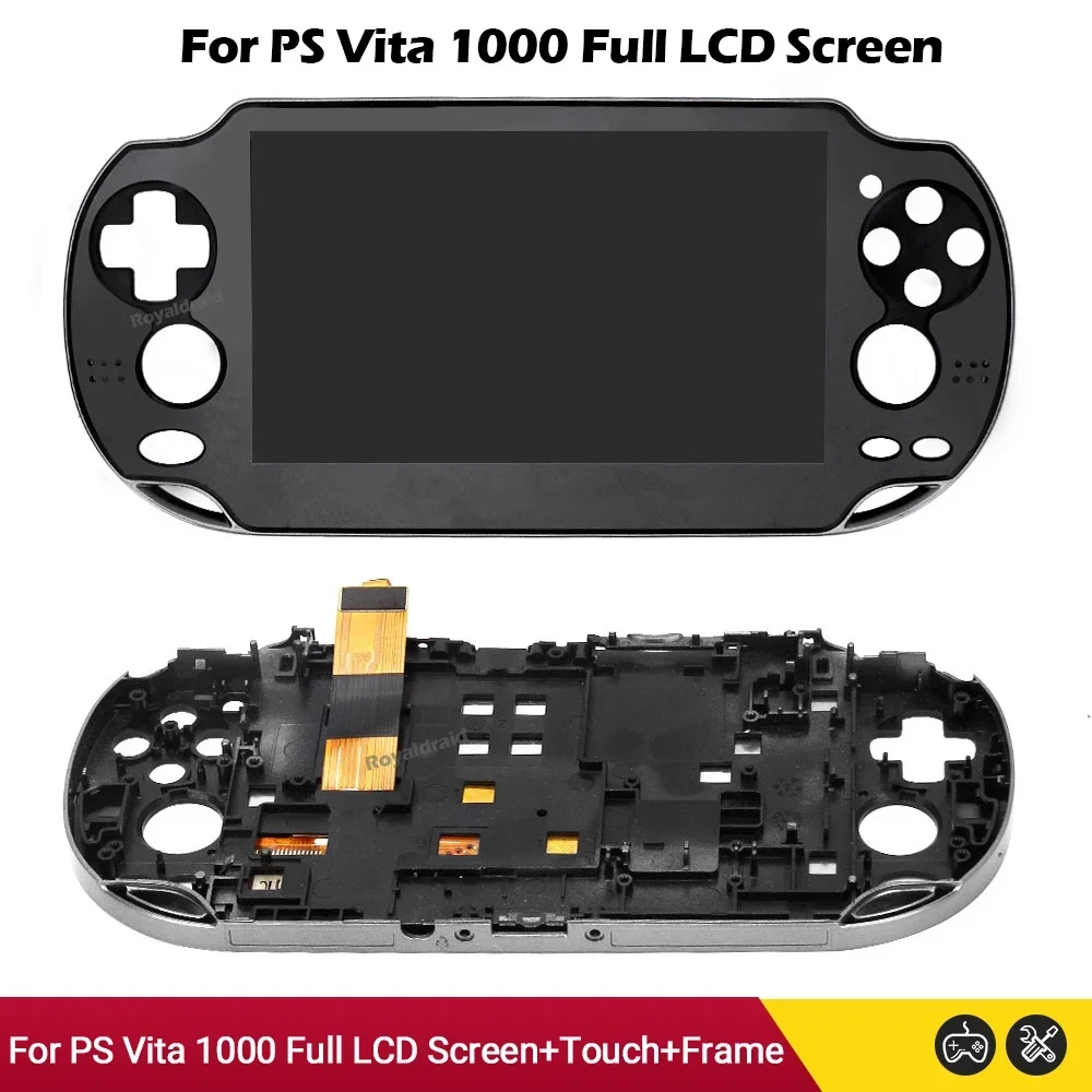 Pantalla LCD Oled Original en blanco y negro para PS Vita PSV 1000 1001 1004 pantalla LCD completa + digitalizador táctil + juego de marcos