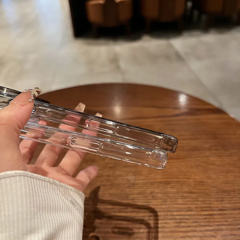 Para iPhone 17 16 Pro Max, iPhone Air Funda magnética ELVEV A prueba de golpes PC TPU Cubierta de teléfono de succión transparente - imagen 4