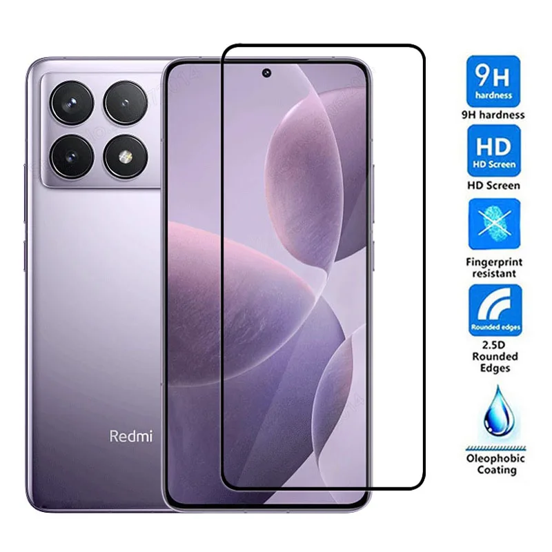 4 en 1 para Xiaomi Redmi K70 Pro K70E vidrio templado frontal en Redmi K40 K50 Gaming K60 Pro K70 Ultra protectores de pantalla película de lente - imagen 2
