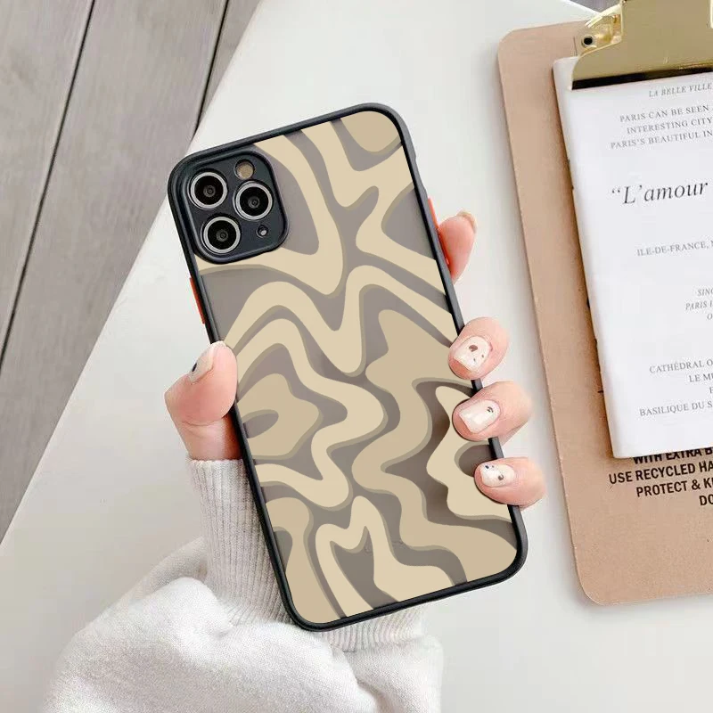 Funda mate con patrón de rayas para Samsung S24 S23 Ultra S22Plus FE, funda Galaxy A15 A14 A54 A53 A52 A55 A35 A05 A05S A34 A33 A32 A13 - imagen 5