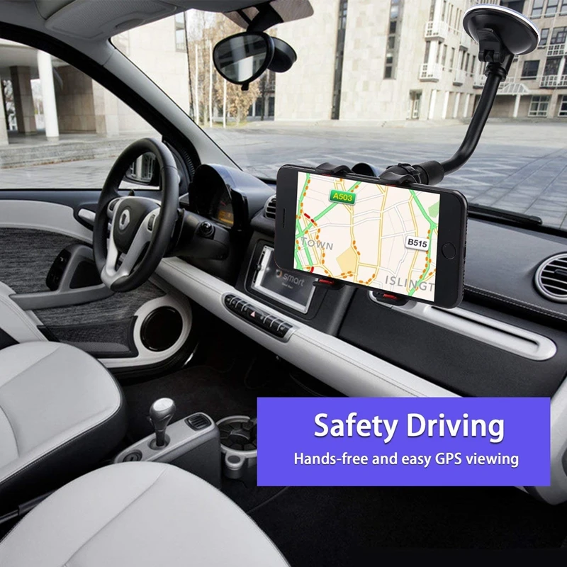 Para Samsung/Iphone ventosa Universal soporte para parabrisas de coche soporte para teléfono, soporte para tablero soporte adhesivo de vidrio Stents - imagen 2