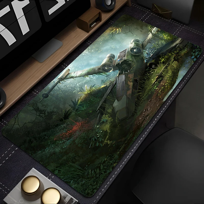 Alfombrillas para ratón, alfombrilla protectora para escritorio, Gaming S-star W-wars S-spacecraft, alfombrilla para ratón, decoración de mesa de oficina, teclado, alfombrilla larga para ordenador y jugador - imagen 5