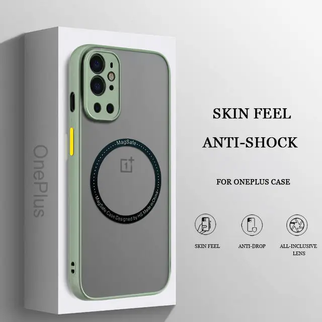 Para OnePlus 10 9 8 Pro funda dura de PC magnética de carga inalámbrica cubierta protectora trasera para OnePlus Nord 2 CE OnePlus9 9R 9RT 8T 10 - imagen 5