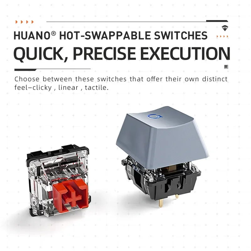 AliExpress Collection Machenike-Teclado mecánico K500A-B84 75% TKL, periférico para juegos con cable intercambiable en caliente, retroiluminado en 6 colores, 84 teclas, para PC y portátil - imagen 4