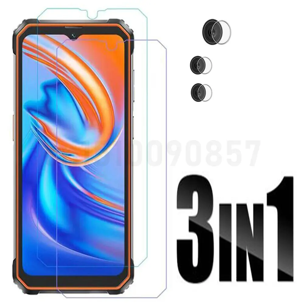 Protector de pantalla de vidrio templado 2.5D 9H para Blackview BV8800 BL8800 Pro BV9200 con película de lente de cámara suave en Blackview BV8800 - imagen 2