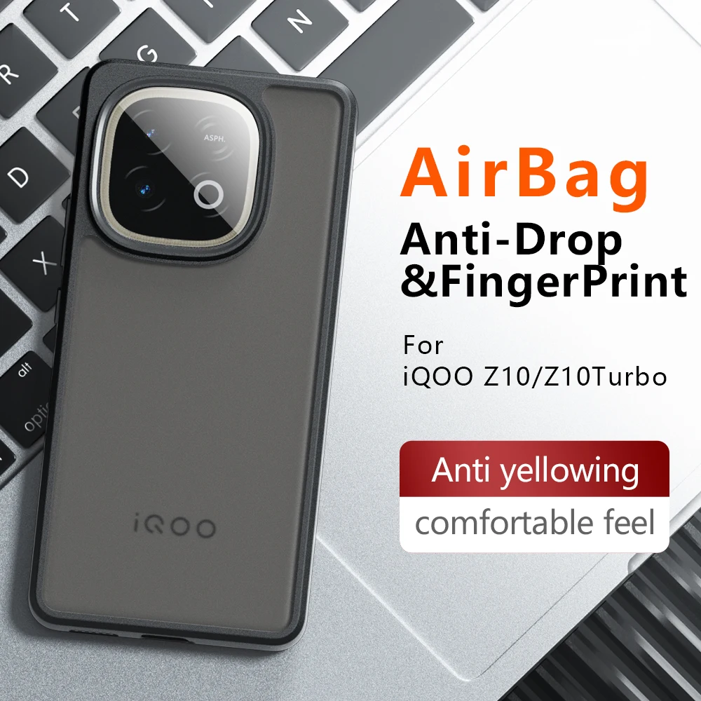 Funda para iQOO Z10 Turbo Pro / Z10 Turbo Funda ultrafina mate translúcida y transparente protección completa Funda para iQOO Z10 Turbo Capa - imagen 2