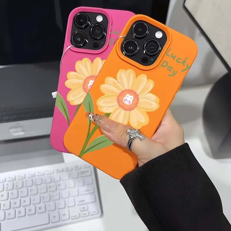 Funda para iPhone 16 Pro Max Fundas iPhone 15 Funda de teléfono con patrón de lichi de flores para iPhone 14 Plus 13 12 11 XS X XR 16e Fundas - imagen 4