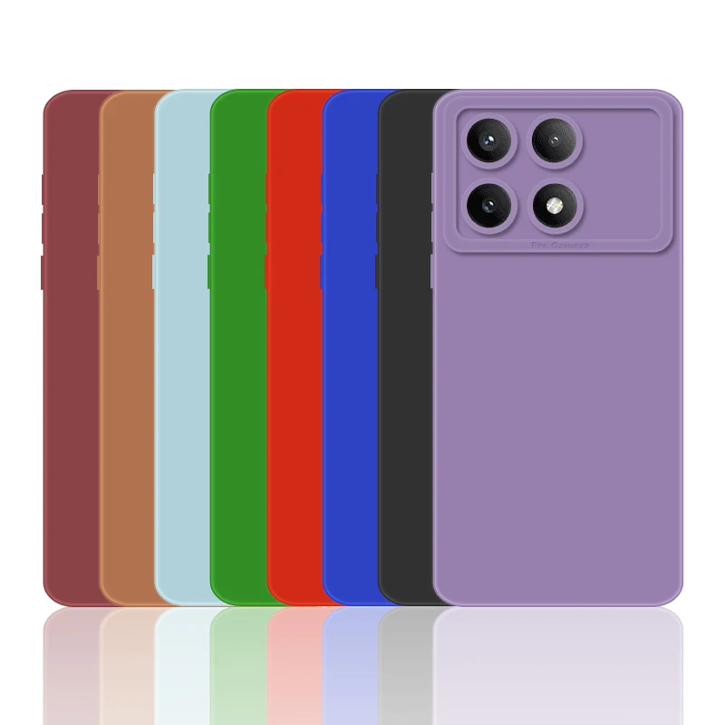 Para Xiaomi Poco X6 Pro Funda Poco X6 M6 Pro 4G Funda suave Ojos de Ángel Fundas protectoras de silicona líquida para teléfono Poco X6 Pro Funda