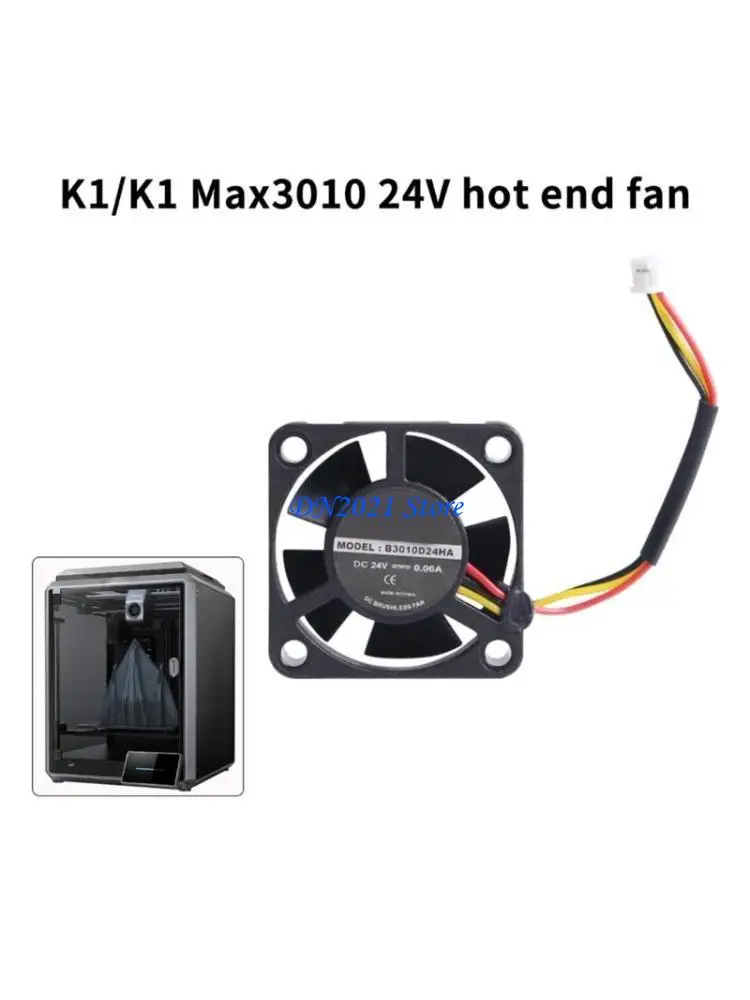 F3KE Part Part Hotend Parte actualizado Ventilador enfriamiento doble rodamiento 30 mm 30x30x10 mm