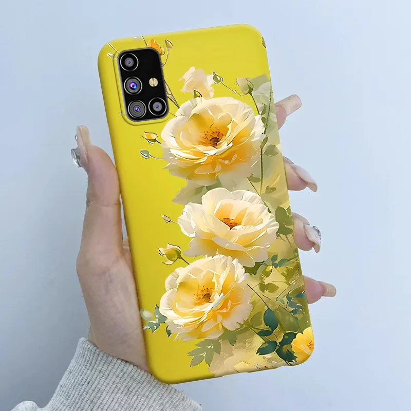 Para Samsung Galaxy M31s 6,5 "funda de teléfono diseño de mariposa flor niña carcasa trasera de silicona suave TPU para cubiertas de SM-M317F/DS M 31s - imagen 3