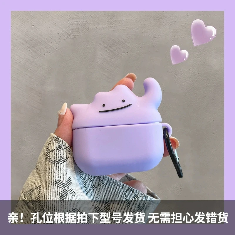 Ditto para Airpods 1 2 3 4 Pro Pro 2 Pro 3 funda de silicona para auriculares funda bonita para accesorios