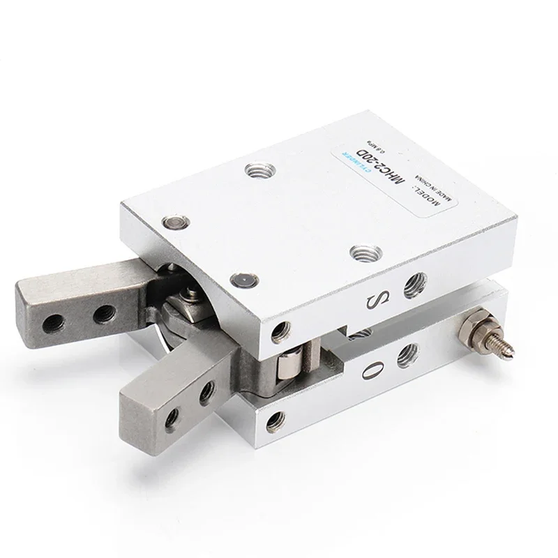 MHC2 10D 16D 20D 25D 32D Pinza neumática de doble efecto Tipo SMC Abrazaderas de aluminio de estilo angular Fabricantes de cilindros de aire - imagen 5