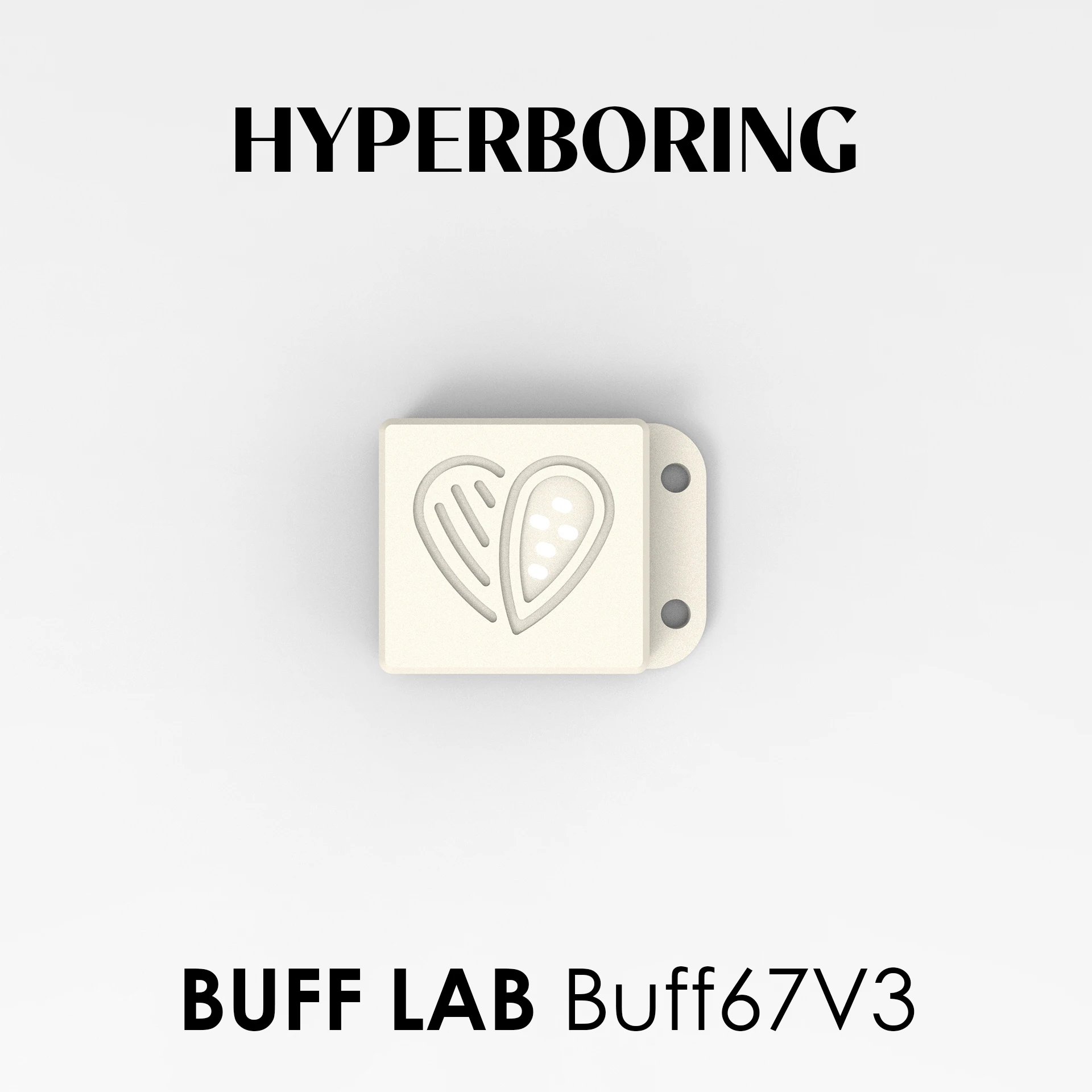 Hyperboring-insignias de teclado personalizadas, Kit de teclado de Coco, color rosa, amarillo y blanco, Buff Lab Buff67 V3 - imagen 2