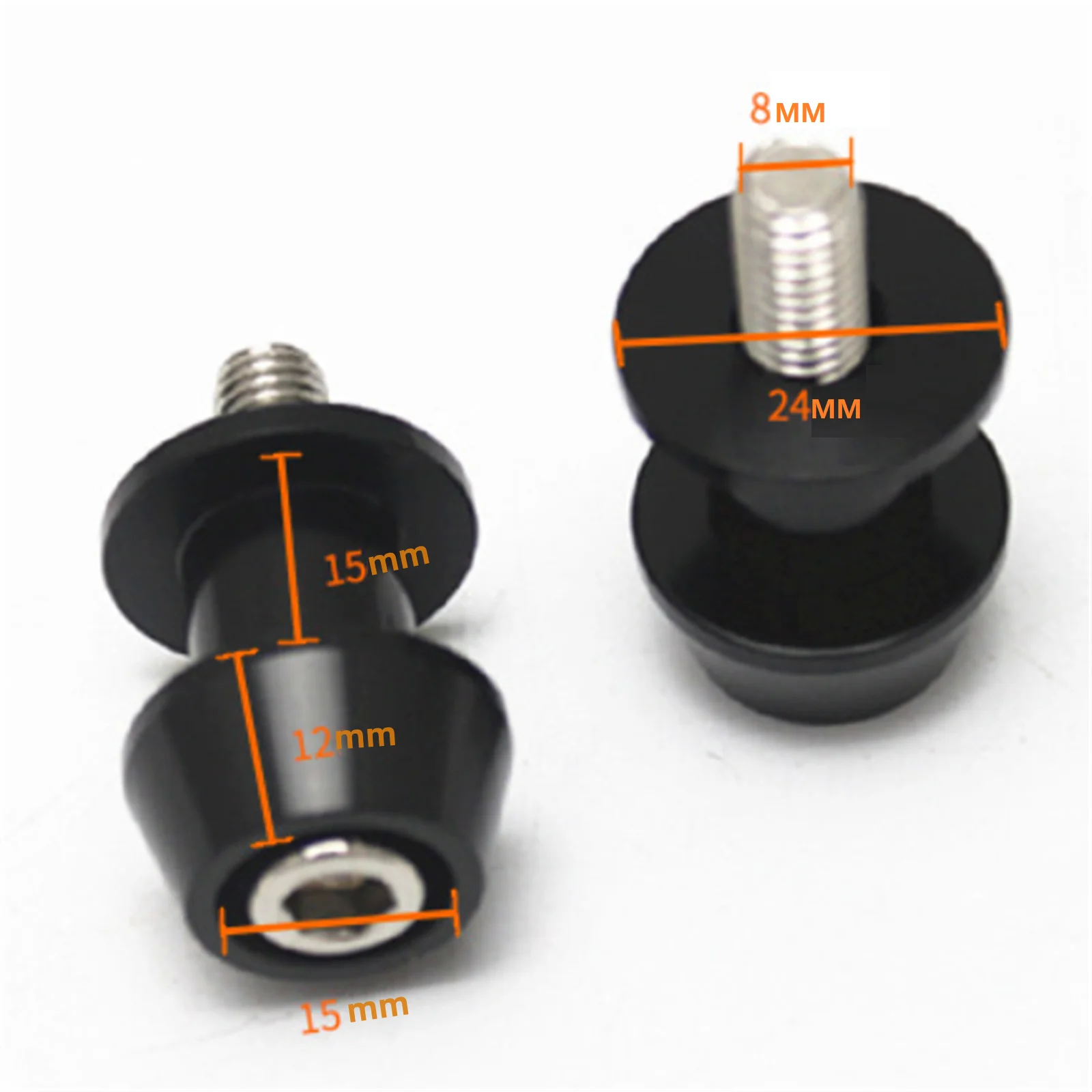 Tornillo de marco de elevación trasera para motocicleta, aleación de aluminio, 8MM de diámetro, multicolor, Accesorios de reparación de motocicletas - imagen 4