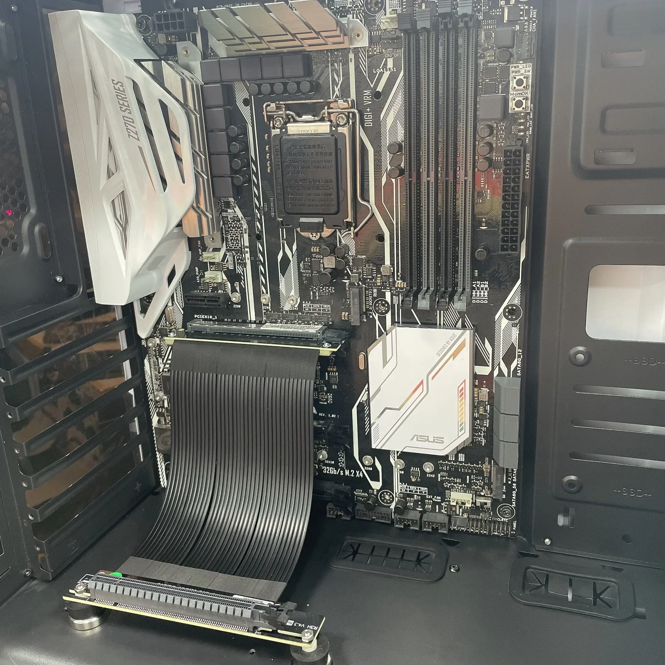 ADT-Link PCIe de alta velocidad 4,0 x16 a x16 Cable elevador PCIe 4,0 GPU plateado para juegos para tarjeta de vídeo ATX RTX 3090 montaje Vertical - imagen 5