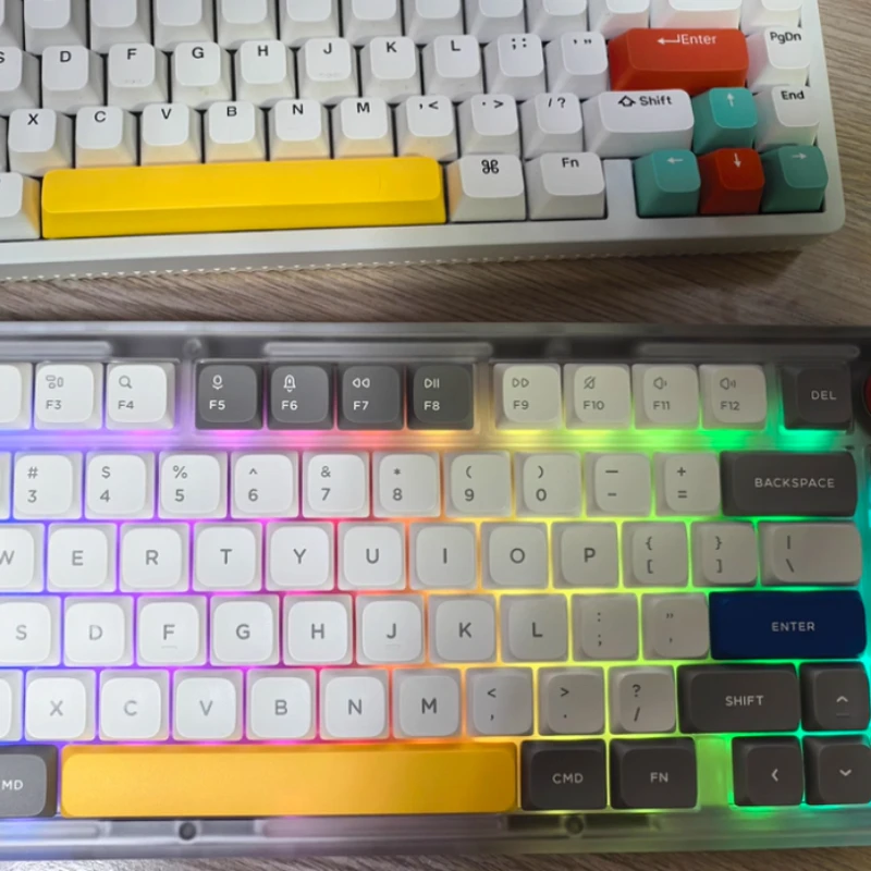 NuPhy Kick75 teclado trimododo Bluetooth interruptores silenciosos inalámbricos altura ajustable personalizable para juegos de escritura diarios de oficina - imagen 5