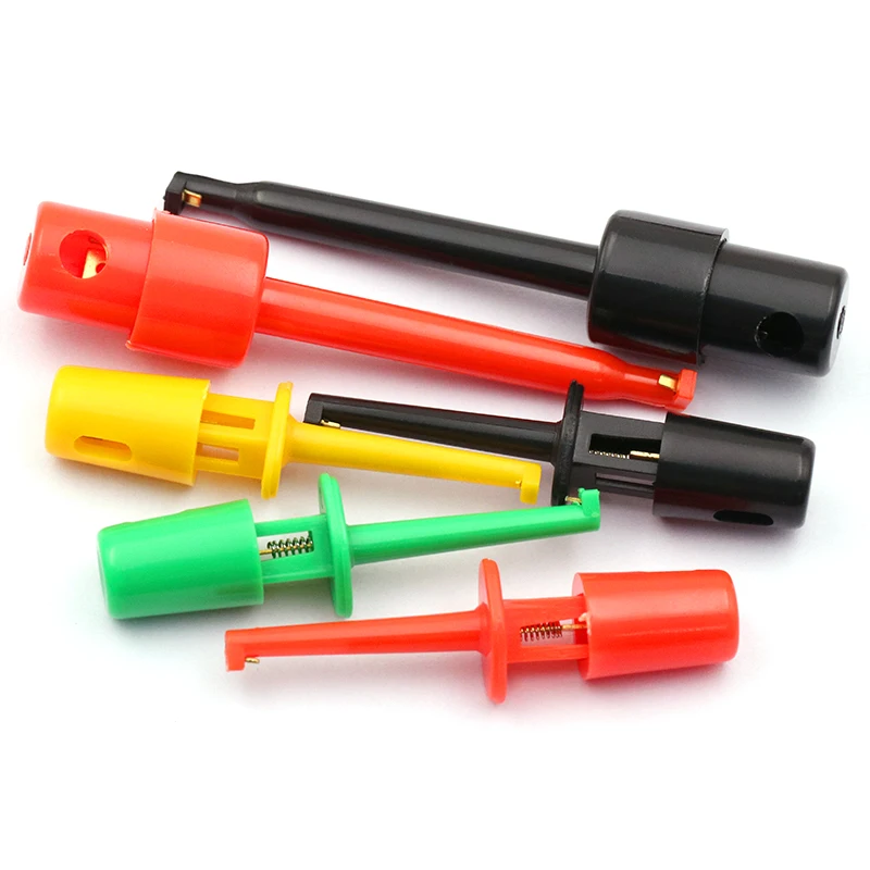 5 uds Mini Clips de gancho de prueba individuales sondas de prueba para Clips de prueba electrónicos Clips de prueba de gancho grandes/pequeños - imagen 4