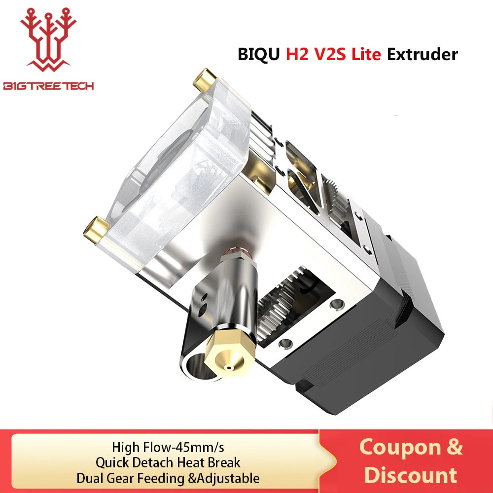 BIQU extrusora directa H2 V2S Lite doble engranaje  mayor flujo Hotend piezas de impresora 3D Titan  para B1  BX Ender3 Voron2.4 actualización - imagen 2