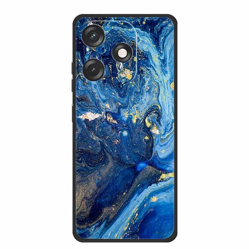 Funda trasera de silicona suave para Huawei Honor X60i, Protector a prueba de golpes, Capa pintada, mármol TPU, nuevo - imagen 4