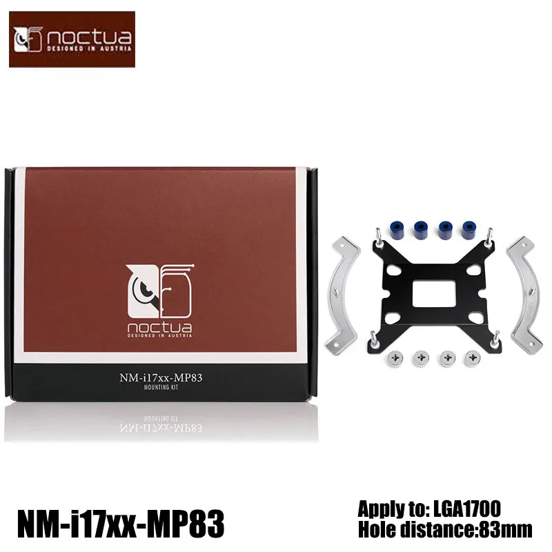 Noctua-Kit de actualización de montaje de enfriador de CPU, NM-i17xx-MP83/NM-i17xx-MP78, para Intel LGA1700, hebilla de una pieza - imagen 3