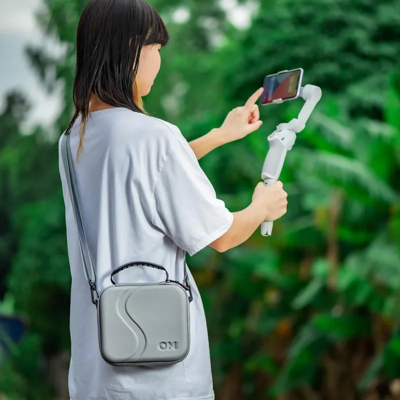 Bolsa de hombro portátil, carcasa protectora impermeable para DJI Osmo Mobile SE/OM 4 SE/OM 4, cardán de mano, estuche de almacenamiento de PU - imagen 5