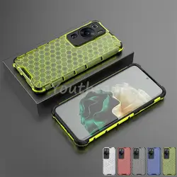 Funda Armadura TPU Huawei P60 / P60 Pro – Diseño Panal Translúcido Antigolpes