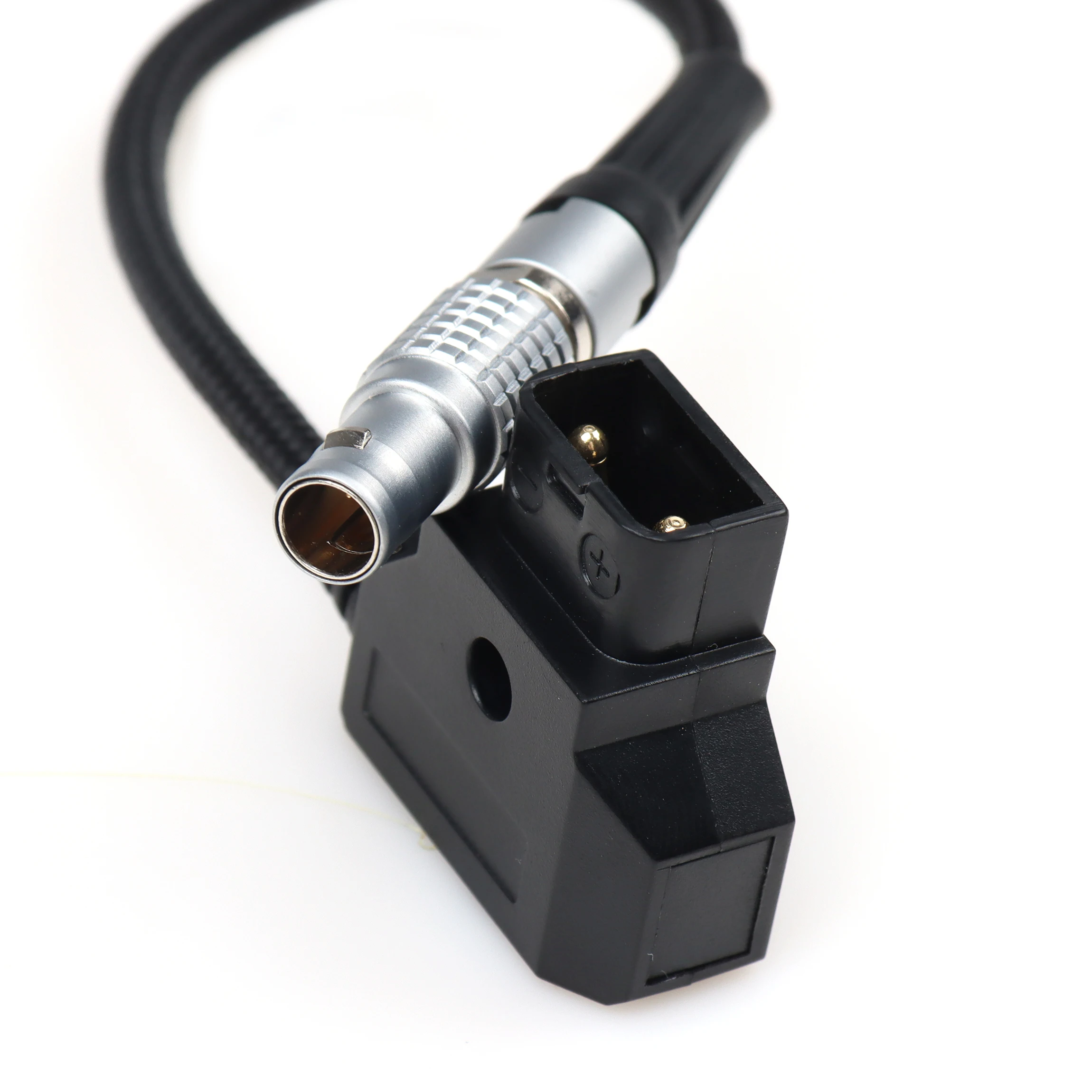 【LANO】 D-tap macho a 0B 2P Cable negro/rojo Cable de alimentación trenzado de nailon Cámara Conexión D-Tap estándar industrial Entrega de fábrica - imagen 2