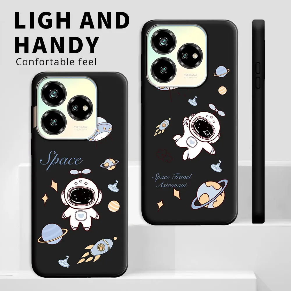 Para ZTE Blade V40S V60 4G funda de dibujos animados lindo gato flor a prueba de golpes funda de teléfono suave de silicona para ZTE Axon 60 4G funda trasera Fundas - imagen 5