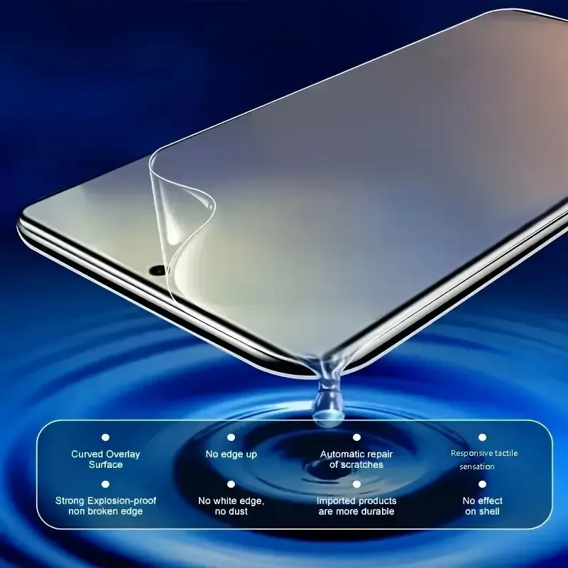 Protector de pantalla de película de hidrogel de TPU, cubierta completa de 5 uds., para Samsung Galaxy S25 S24 S23 S22 S21 S20 Note 20 Ultra S25 Plus S24 S23 FE - imagen 5