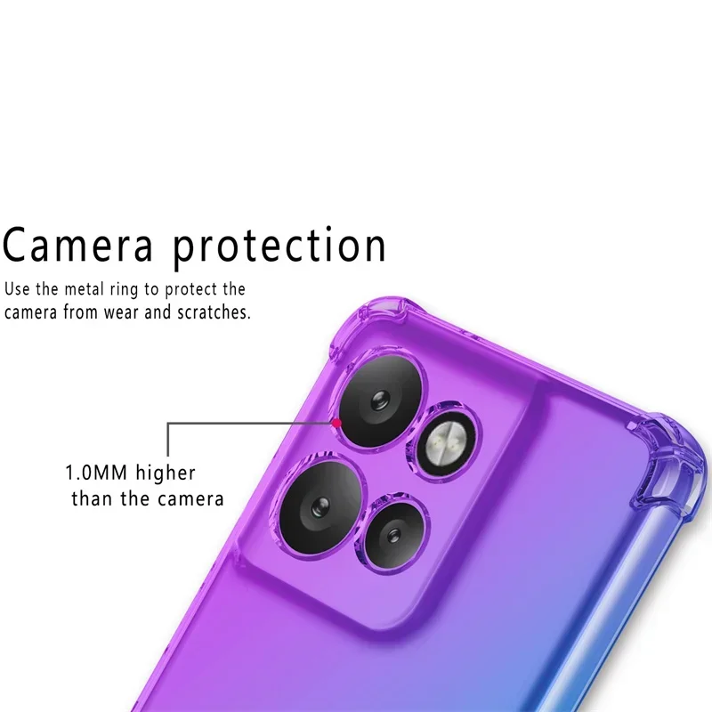 Funda de TPU con gradiente a prueba de golpes para Motorola Edge 50 Neo, Funda protectora para Moto Edge 50 Pro Fusion Ultra, Funda Coque Capa - imagen 5