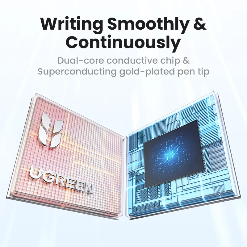 UGREEN Lápiz óptico para Apple Pencil Carga inalámbrica magnética Bluetooth Rechazo de palma Bolígrafos de inclinación Batería de larga duración para iPad Pro - imagen 5
