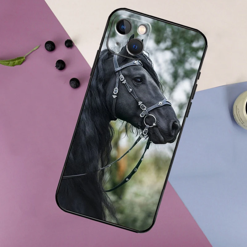 Funda de caballo para iPhone, carcasa de animales para modelos 16, 15, 14, 13, 12, 11 Pro Max, Mini, X, XR, XS Max, 7, 8 Plus, 2 - imagen 5