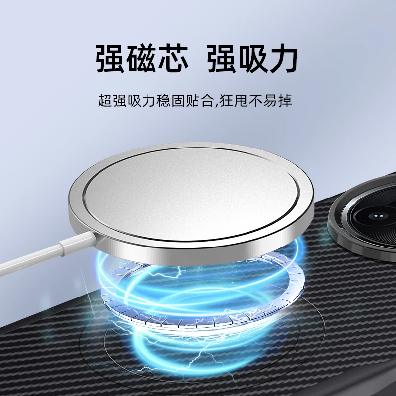 Funda Magsafe para POCO F7Pro F7, funda de Kevlar de moda con carga Ultra magnética para Xiaomi POCO F7 Pro, parachoques a prueba de golpes - imagen 3