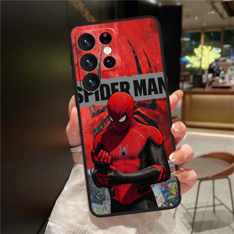 Boy Spiderman Cool para Samsung Note 20 10 9 M62 M52 M32 M31 M12 M02 M13 Plus Lite Ultra funda de teléfono negra - imagen 5