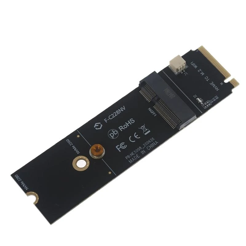 F3KE para M.2 para M para tabla adaptador interfaz estado sólido clave +Converter antena com - imagen 2