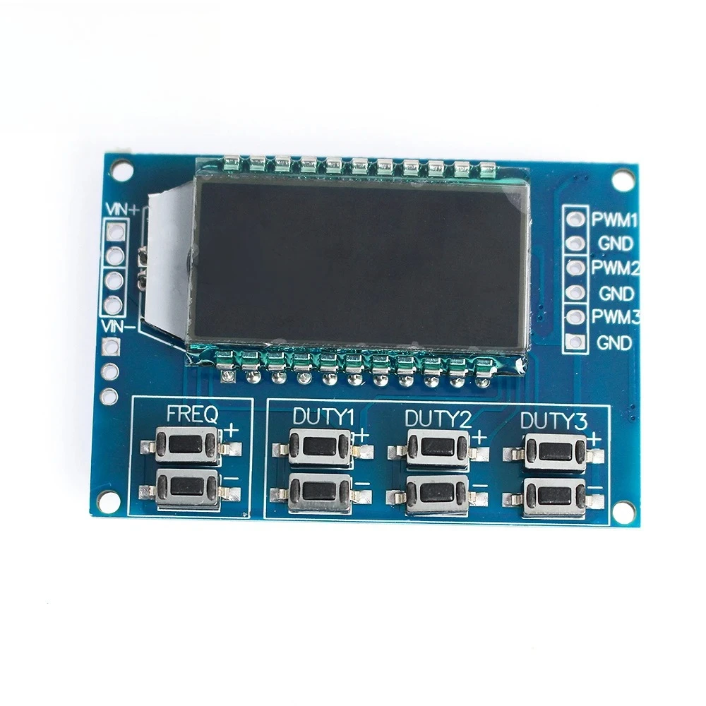 Módulo ajustable de ciclo de trabajo de frecuencia de pulso PWM, módulo generador de señal PWM, pantalla LCD, módulo de placa PWM de 3,3 V-30V - imagen 4