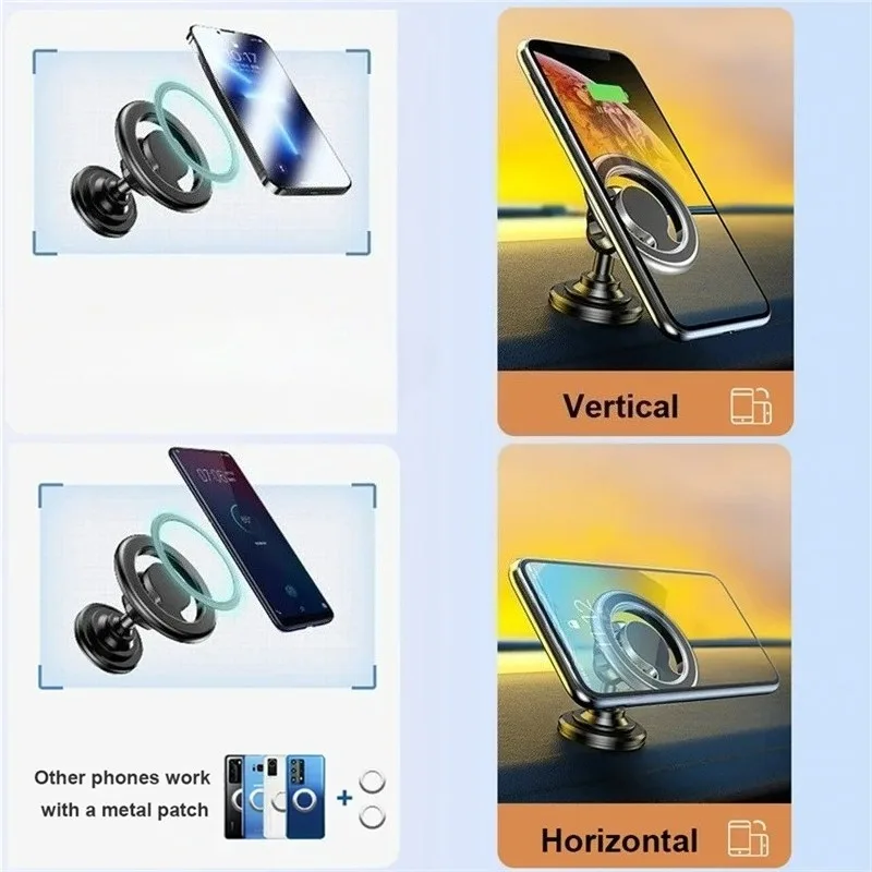 Soporte magnético para teléfono de coche, Clip de ventilación para salpicadero de coche, soporte para teléfono móvil para iPhone, Xiaomi, Huawei, Samsung, soporte magnético - imagen 5
