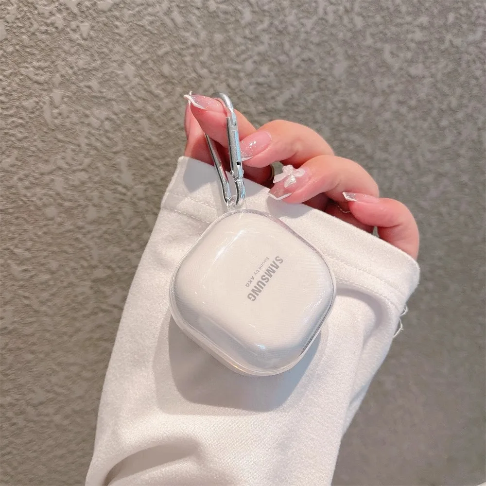 Para Samsung Galaxy Buds Live 2 Pro 2 FE funda Simple y transparente TPU auriculares funda accesorios cubierta