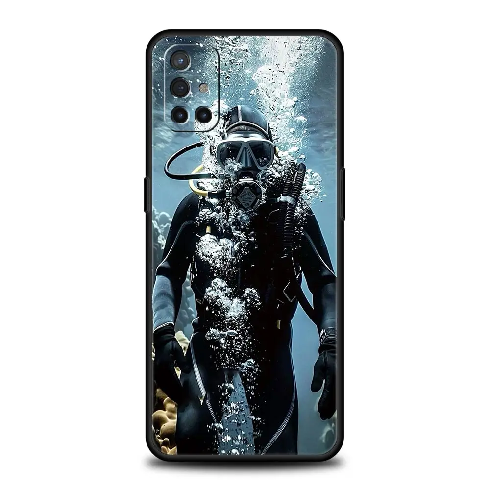 Diver Diving Phone Case For OnePlus 13 12 11 10 9 8 7T Pro 13R 12R 10R 9RT 8T Nord N200 N30 2T CE 2 3 5G Lite Soft Cover - imagen 4