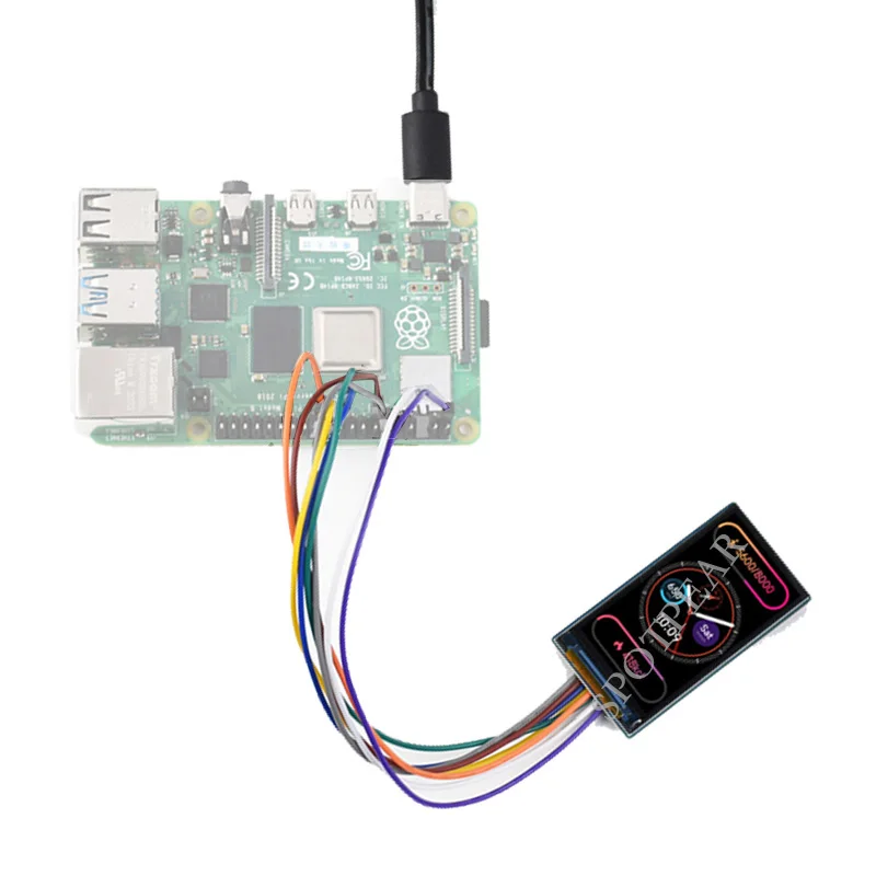 Raspberry Pi 1,9 pulgadas LCD interfaz SPI módulo de pantalla IPS pantalla de 262K colores resolución 170 × 320 para Arduino / STM32 - imagen 5