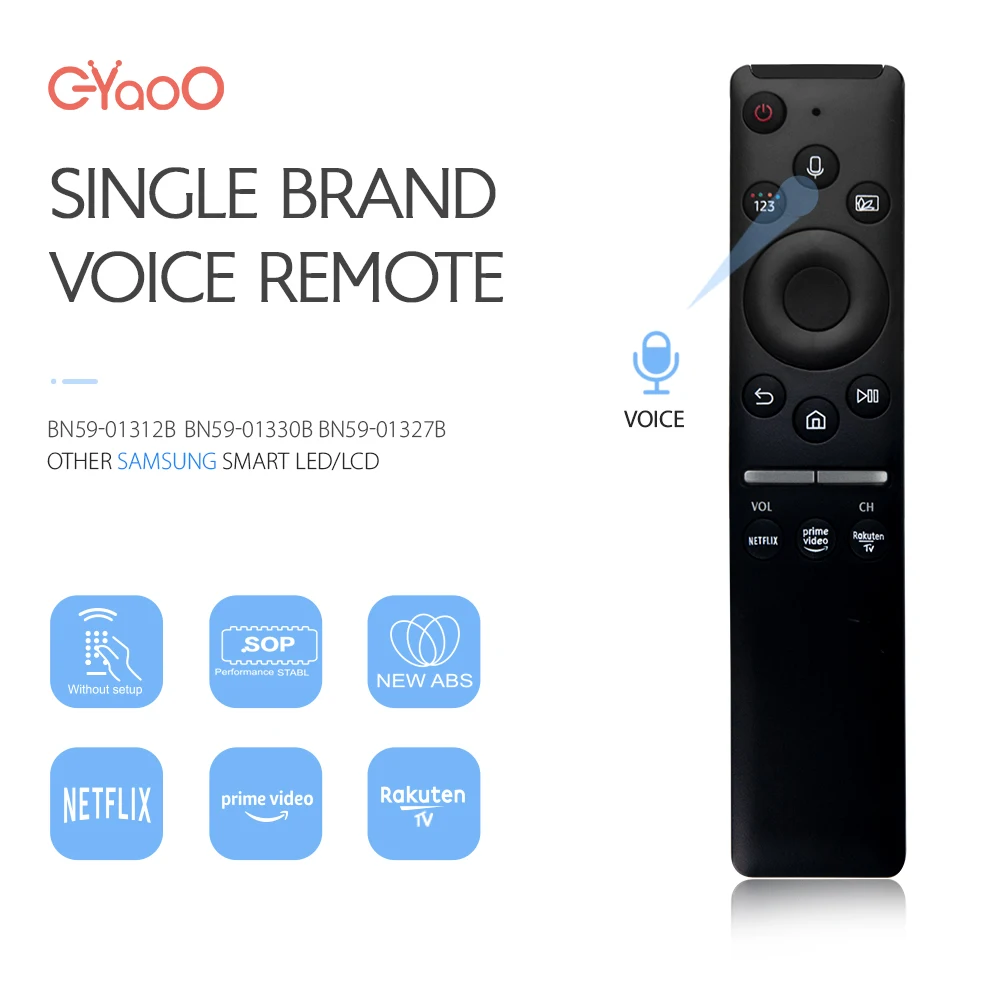 Mando a distancia para Samsung BN59-01330B, Control remoto por voz para Smart TV, BN59-01312B, BN59-01312F, BN59-01327B