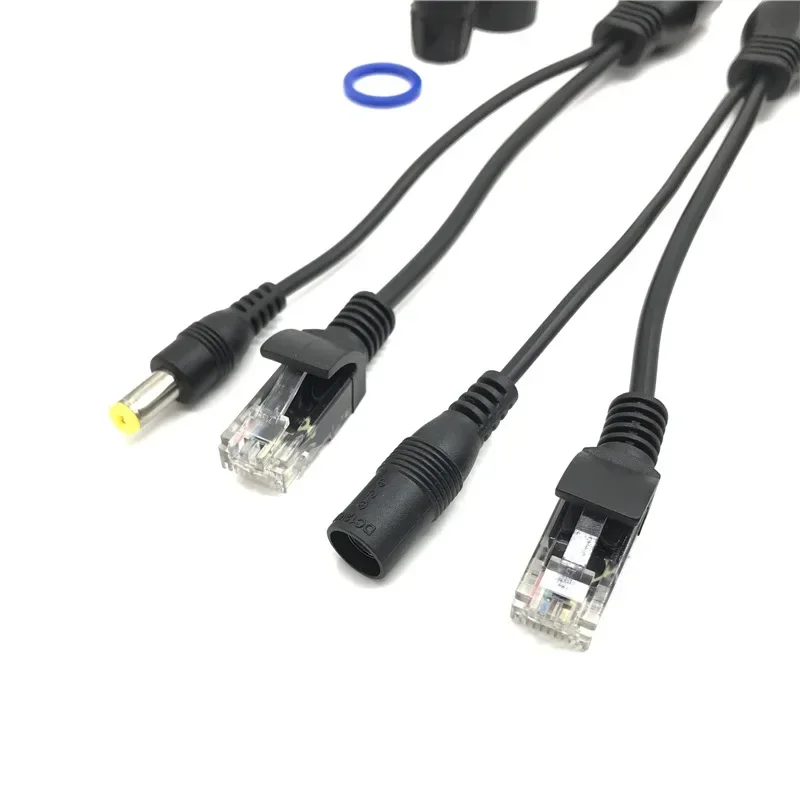 Cable POE caliente, Cable adaptador de alimentación pasiva a través de Ethernet, módulo de fuente de alimentación del inyector divisor POE 12-48v para Cables de cámara IP - imagen 3
