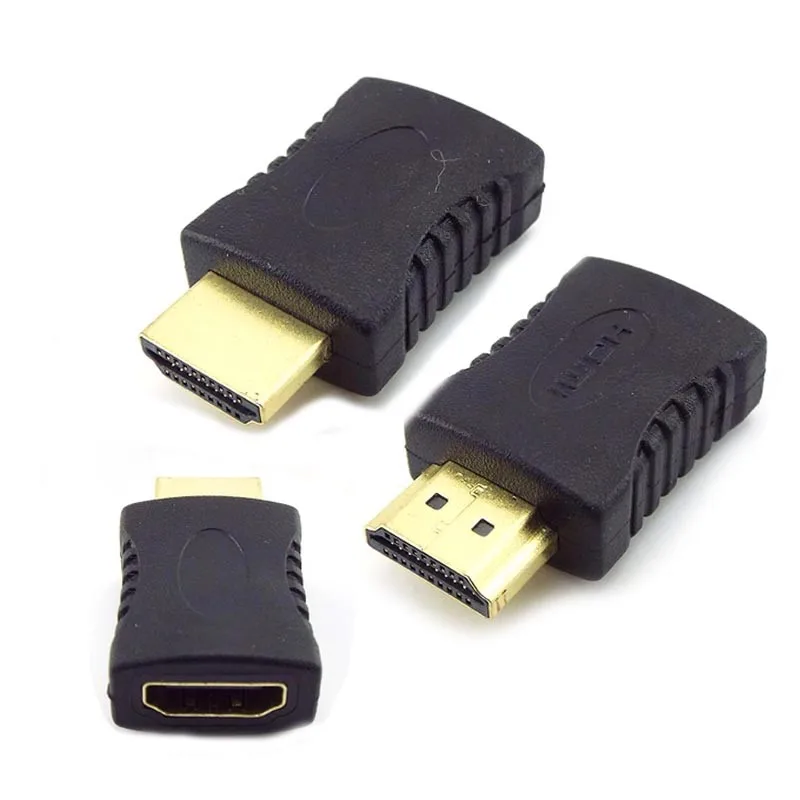Conector compatible con HDMI chapado en oro, convertidor adaptador completo macho a Mini hembra para HDTV C5, 1/2/5/10 Uds. - imagen 3
