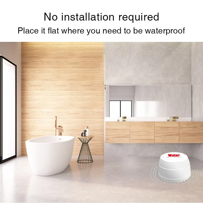 TUYA Zigbee Detector de Fugas Agua – Sensor Inundación Smart Life